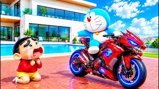 DOREMON BOUGHT A ROBOTIC DRAGON BIKE 🐉🏍️ | SHINCHAN IS ALSO SHOCKED 😱 screenshot 2