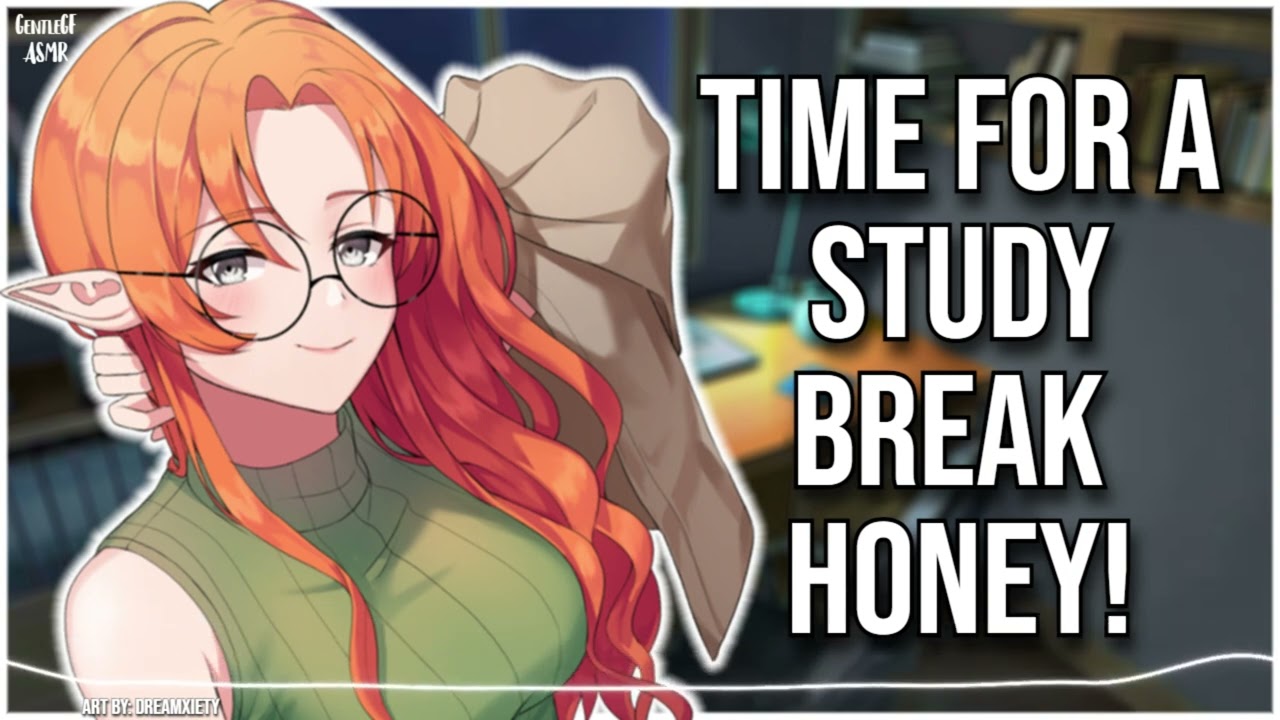 3DIO | Girlfriend Makes You Take A Study Break 📚 | ASMR RP | Stretching, Cuddling & Head Pats