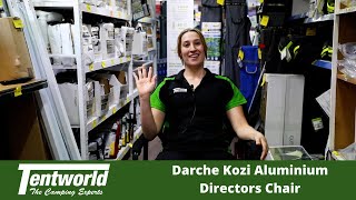 Darche Kozi Aluminium Directors Chair - Lightweight, And Packed With Features