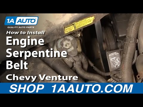 How to Replace Serpentine Belt 97-98 Chevy Venture