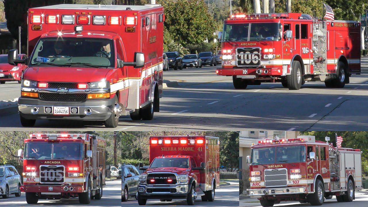 Arcadia Fire Dept Response Compilation Sierra Madre Fire Dept RA arcadia-fire-dept-response-compilation-sierra-madre-fire-dept-ra