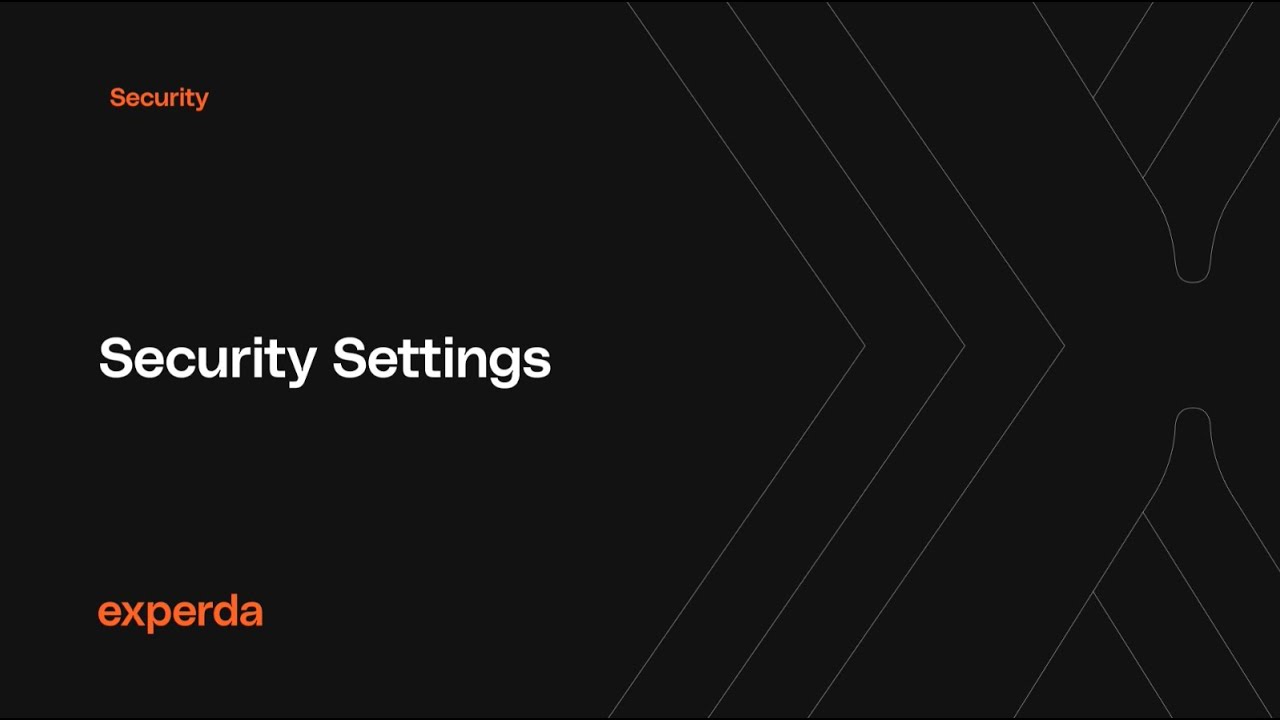 Security settings - YouTube