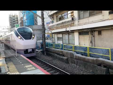 【超高速通過】松戸駅１番線ホーム　E657系特急ひたち・ときわ