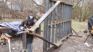 Welding & Decking  Urban Logging Trailer Build Pt 4