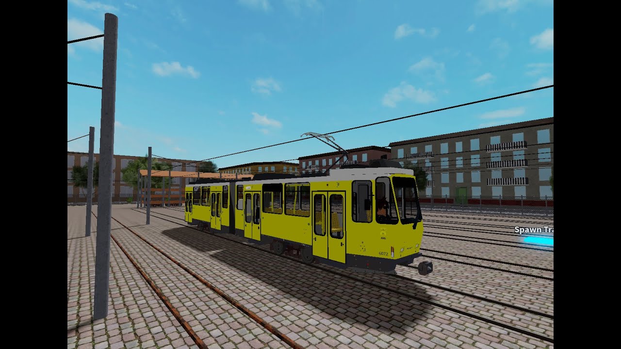 Roblox Tram Simulator Abenstedt Tatra KT4D von Tram Depot bis Ebenkobenplatz