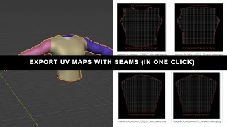 Showcase: Export UV Maps by Materials/With Seams (Blender Add-On)