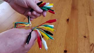 Alligator Clip Test Leads Set (10 pcs, 46 cm) – AliExpress Unboxing