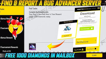 HOW TO FIND & REPORT A BUG IN FREE FIRE ADVANCE SERVER | FREE DIAMONDS FREE FIRE