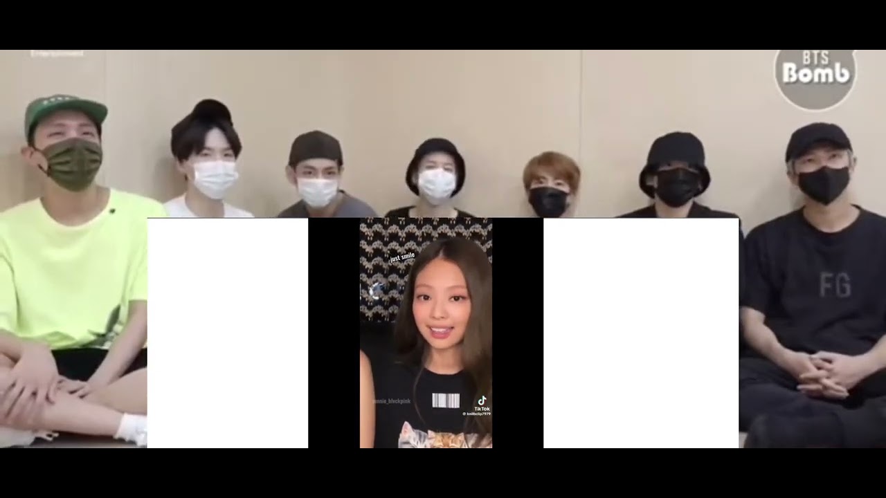 bts reaction to Jennie moments I found on Tiktok (fake reaction)