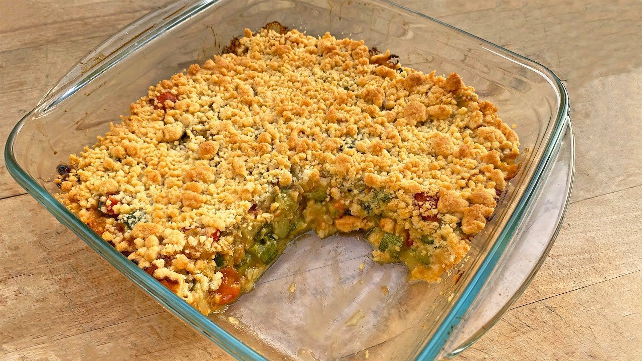 Crumble de courgettes et de tomates - Recette facile