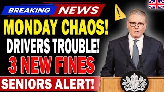 🚨 URGENT DVLA UPDATE! 3 New Fines & Rules Could Hit Drivers from Monday 😱 Seniors Must Know NOW!