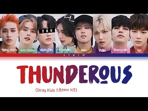 Stray Kids Thunderous But You Are Changbin Color Coded Lyrics Karoke 