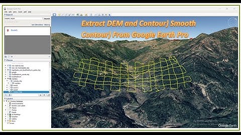 How To Extract Digital Elevation Model And Contour Line From Google Earth||DEM||Easy and Fast Method
