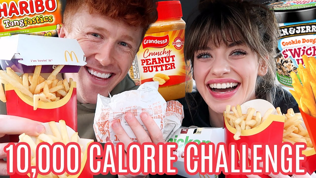 10,000 CALORIE CHALLENGE / couple VS food