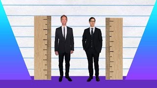 How Much Taller? - Neil Patrick Harris vs Andy Samberg!
