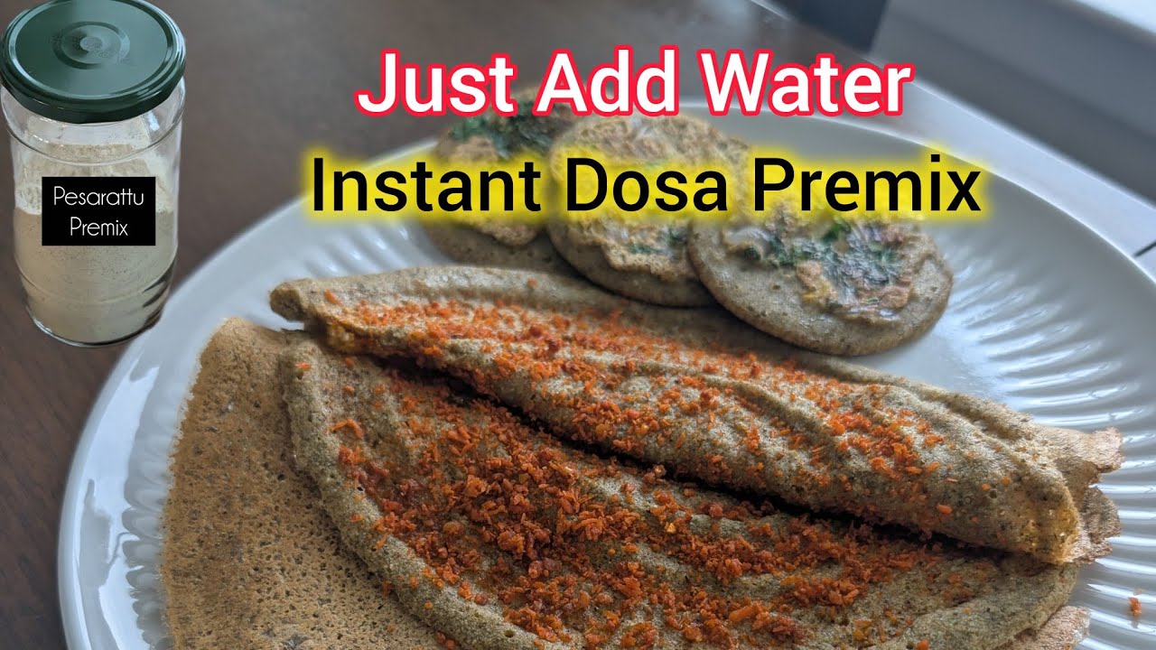 Instant Green Gram Pesarattu Dosa Premix | Travel Friendly High Protein Breakfast | Healthy Eats! 
