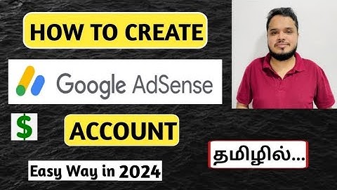 How To Create Google AdSense Account | Online Earning in 2024 | in Tamil