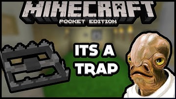 Minecraft pe redstone trap 0.15.0 using sticky piston and observer block | MCPE ( pocket edition)