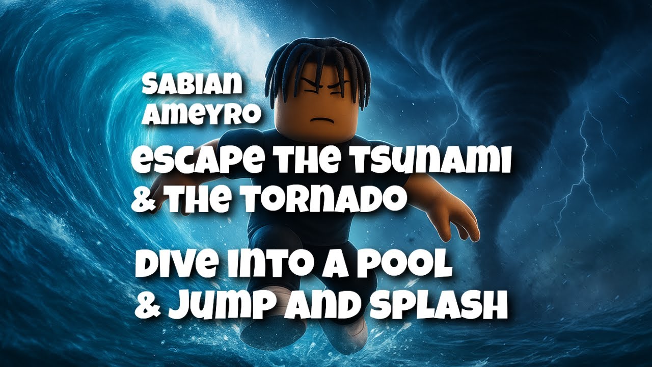 Roblox Escape The Tsunami, Dive into a Pool, Jump and Splash! Escape The Tornado first time playing