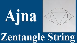 How to Draw Chakra Zentangle String   Template   Ajna  NO MATH OR GEOMETRY SKILLS REQUIRED