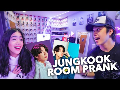 We Filled Nianas ROOM With Jungkook PICTURES!! 