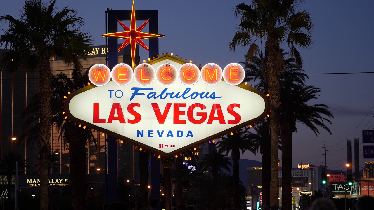 Welcome to Fabulous Las Vegas Sign Stock Footage 