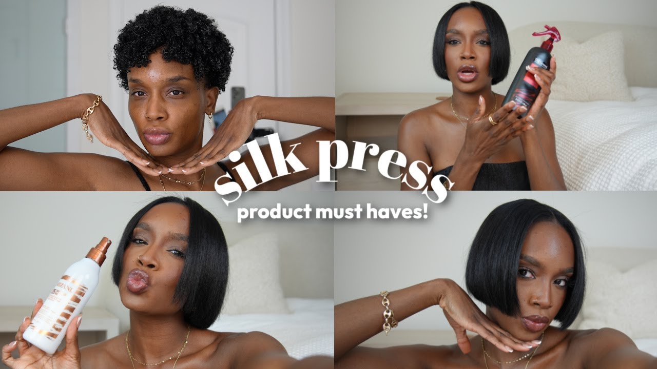 SILK PRESS NATURAL HAIR AT HOME PRODUCT ESSENTIALS!