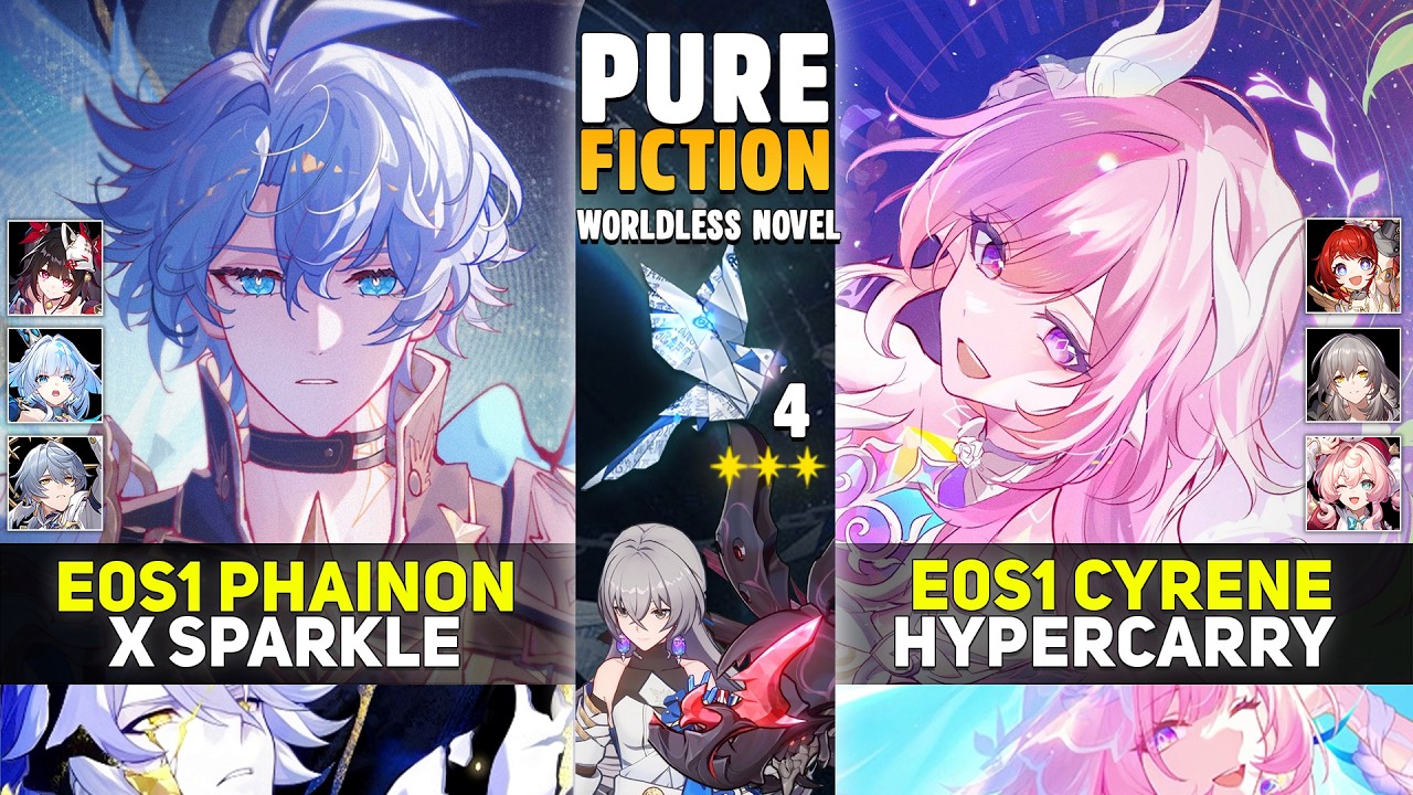 E0S1 Phainon x Sparkle & E0S1 Cyrene Hypercarry | 40K SCORE | Pure Fiction 4 | Honkai Star Rail 4.0