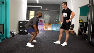 10-Minute Footwork & Knee Workout w/ NFL DB Leonard Johnson (Sets/Reps in Description)