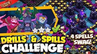 How To Easily 3 Star Drills And Spills Challenge New Challenge In Clash Of Clans