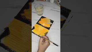 Nature’s Golden Glow Painting 🎨 #art #painting #sunsetpainting #shorts #viral #artist