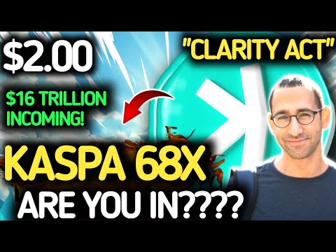 I'm Not Selling My KASPA: $2 KASPA Is NOT A Meme, MATH Behind The 68x Explosion, CLARITY ACT UPDATE