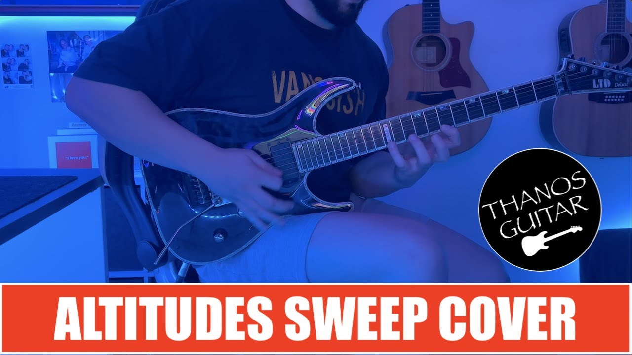 Jason Becker Altitudes (Sweep Guitar Solo Cover) YouTube