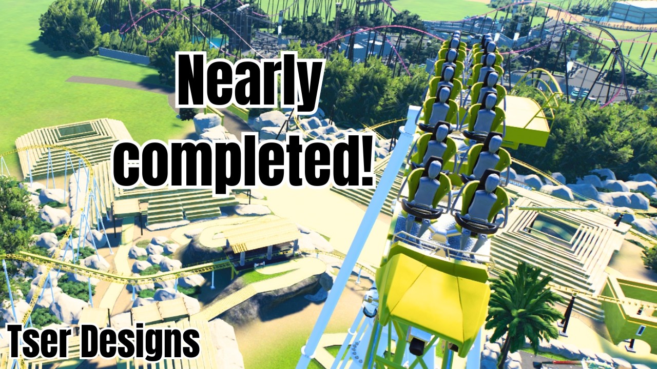 A nearly completed Area / Island Palms EP4 #themepark #planetcoaster2 #planetcoasterrides