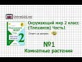 Задание 1 Комнатные растения - Окружающий мир 2 класс (Плешаков А.А.) 1 часть