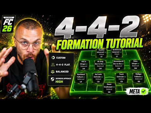 Rank 1 FINAL BROKEN 4-4-2 Custom Tactics! The Ultimate ENDGAME Setup 🚨 FC 26