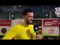 عمر السومة في اللقاء الصحفي بعد الفوز في مباراته على الخلود و ما هي قصة احتفالية العكيد السومة