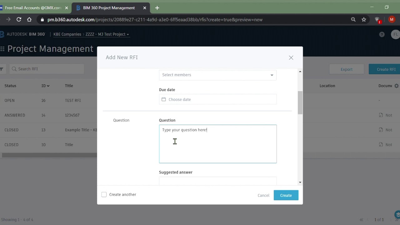 Create an RFI - YouTube