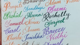 100 Subscribers Names Writing || #please Subscribe 🙏 || #live Caligraphy #handwriting #earning #live