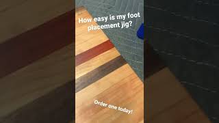 Looking for a pro way to get your cutting board feet marked? Order a jig to do it!