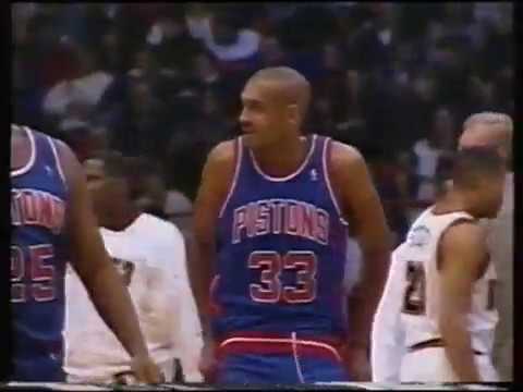 NBA Detroit Pistons At Denver Nuggets 17th November 1994 