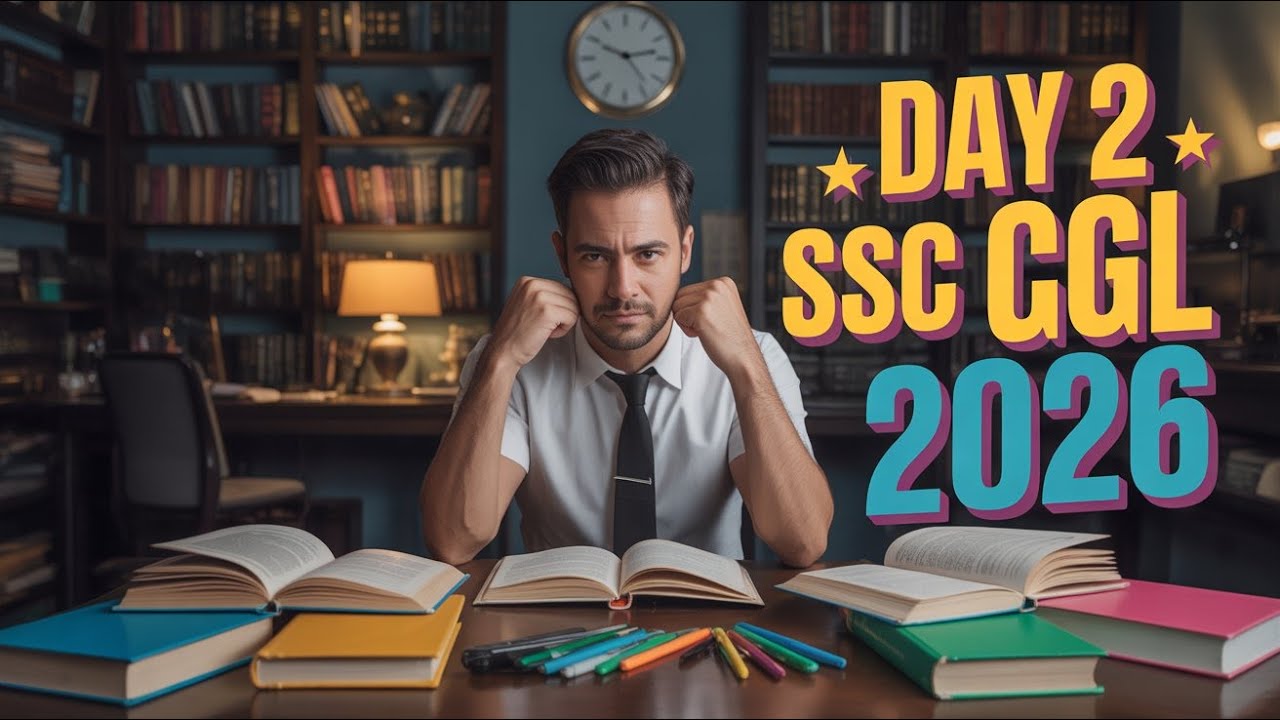 Day 2 | SSC CGL 2026 Study Vlog | Library Study Motivation | Daily ...