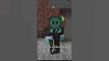 POV: You’re a Diamond Block in Minecraft 💎😂