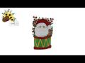 Santa Bouquet Pop Up Card SVG Assembly Tutorial