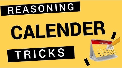 CALENDER REASONING PART 2 | NIMCET Online Classes
