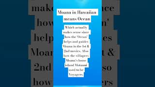 The meaning of Moana's name. #moana #ocean #ytshorts #disney #namemeaning  Tell Me What You Think