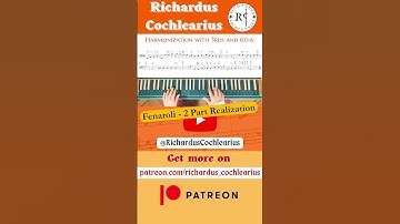 2 voice Partimento in Fenaroli #harmony #harpsichord #shorts