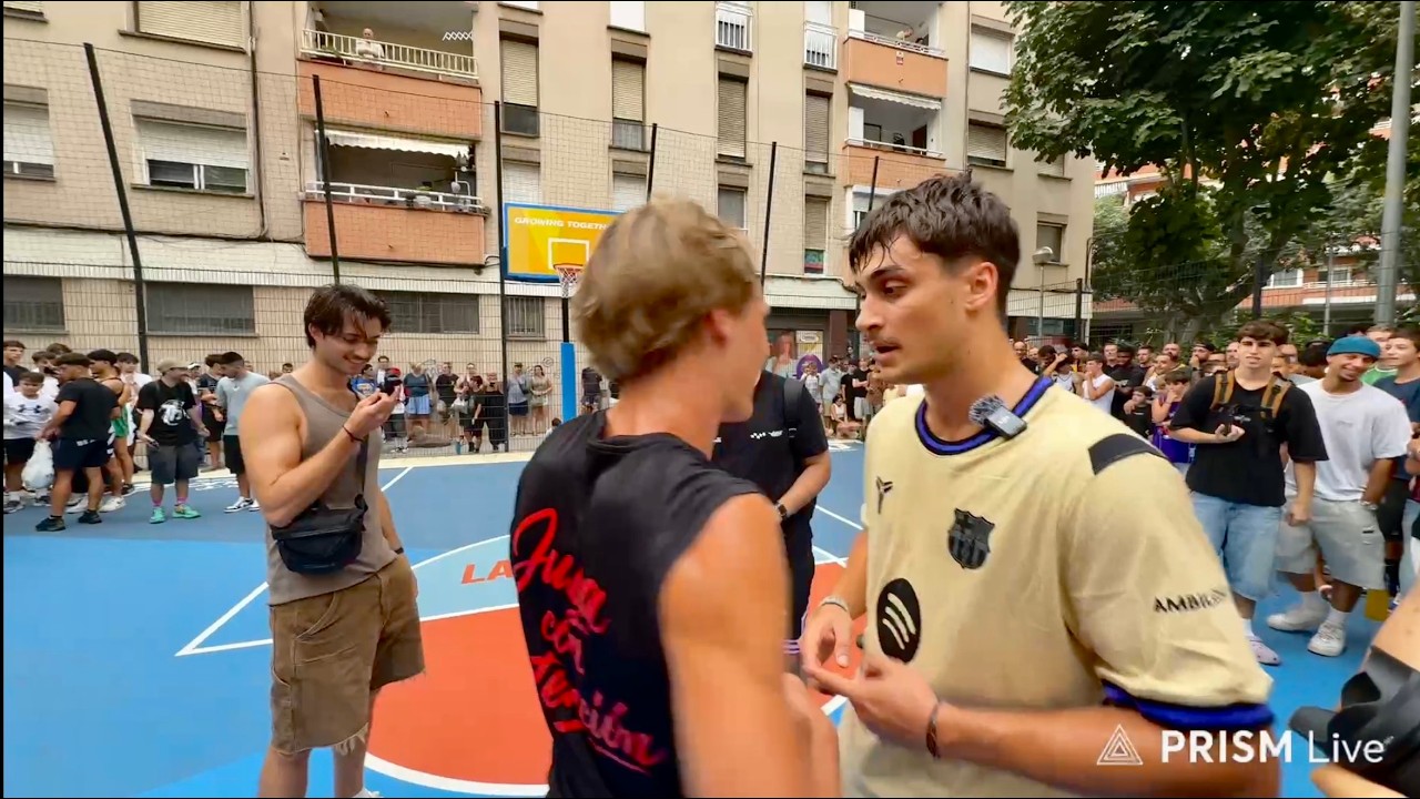MKIATIPIS en Barcelona JUGANDO 1v1🏀 ¿Le ganan?😳