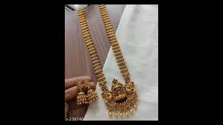 long necklace design|beutiful necklace function wear is available on meesho under 500rs