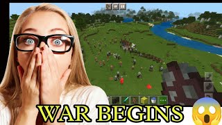 Minecraft War Villagers Vs Pillagers